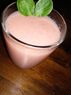 Una foto de Batido fresquito 🍉❄️