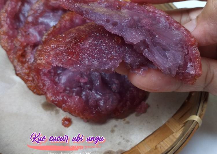 IDE #Resep 14.83 Kue Cucur ubi ungu menu kue harian