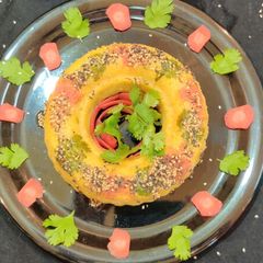 A picture of Suji carrot handwa.
