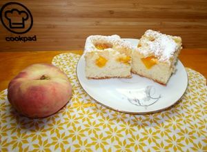 Puha őszibarackos sütemény recept fotója