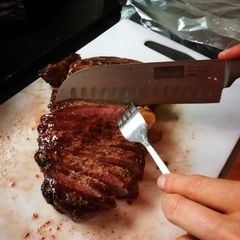 A picture of Slow and slow steak.