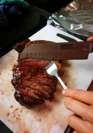 A picture of Slow and slow steak.