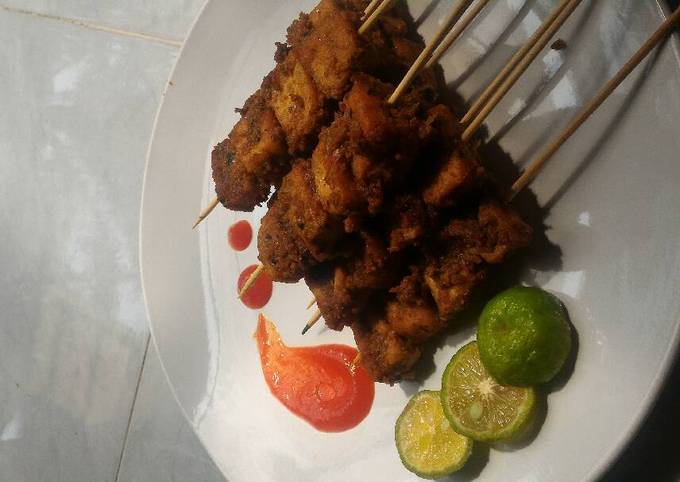 Resep: Sate tahu bumbu kacang Bunda Pasti Bisa