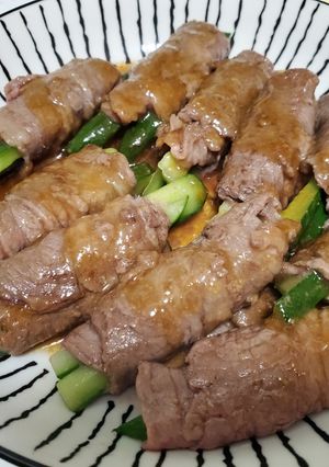小黃瓜牛肉捲 的食譜成品照片