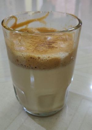 A picture of Dalgona coffee.
