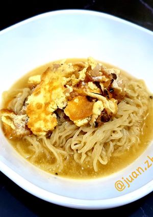 Foto resep Mie Pangsit Kuah Telur Lobak Asin