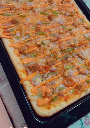 صورة لوصفة بيتزا بالصوص الخطير 😉