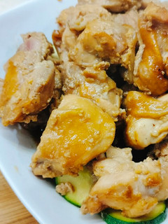 甜酒釀烤雞腿櫛瓜 的食譜成品照片