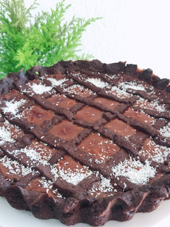 Una foto de Pastafrola de chocolate y dulce de leche 🤯💘🔥