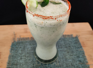 A picture of Cool cucumber chaas.
