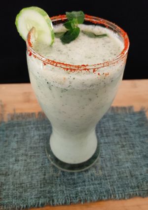 A picture of Cool cucumber chaas.