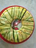 Timballo di riso ricoperto di zucchine