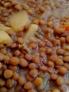 Una foto de Lentejas caseras con chorizo