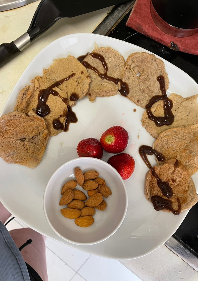 Una foto de Tortitas fit de manzana
