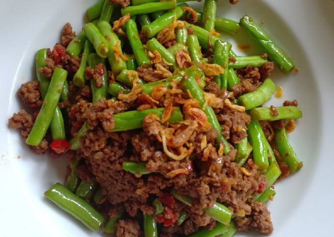 Tumis Buncis Daging Cincang Jtt Resep Tumis Buncis Daging Cincang