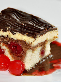 Una foto de Receta alemana de pastel donauwelle