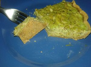 Una foto de Tarta integral de brócoli y atún