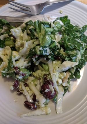A picture of Tali: Collard greens salad.