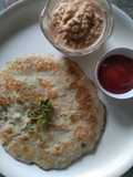 Moong dal and poha dosa