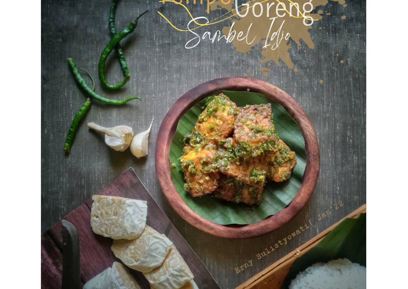 Tempe Ungkep Goreng Sambel Idjo