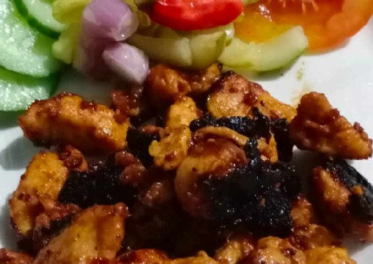 Sate ayam tanpa tusukan