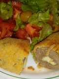 Rollos de carne con muzarella