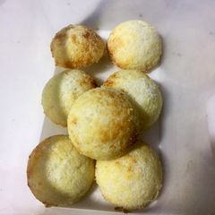 Coconut macaroon cookies A picture of Coconut macaroon cookies.