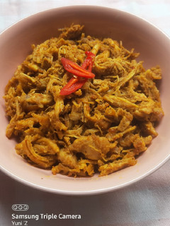 Foto resep Ayam suwir bumbu Rendang