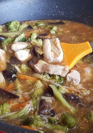 รูปของ ราดหน้าหมู คีโต Keto