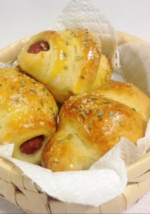 Hình của món Xúc Xích Cuộn Bỏ Lò Mini.