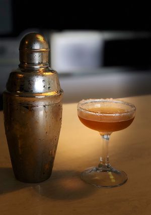 A picture of Sidecar: a French cocktail.