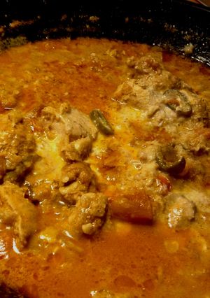 A picture of Walnut Chicken Curry.