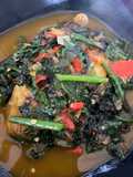 Pucuk Pakis Tumis Cili & Udang Kering