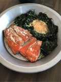 Salmon and Spinach Egg Bake