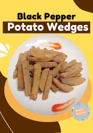 Foto resep Black Pepper Potato Wedges