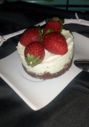 Una foto de Postre individual fácil y rápido