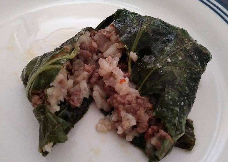 Easiest Way to Prepare Homemade Dirty rice collard rollups