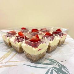 Strawberry cheesecake A picture of Strawberry cheesecake.