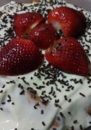 Una foto de Postre cremoso