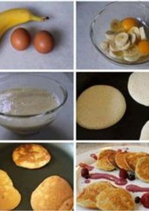 Una foto de Pancakes de banana