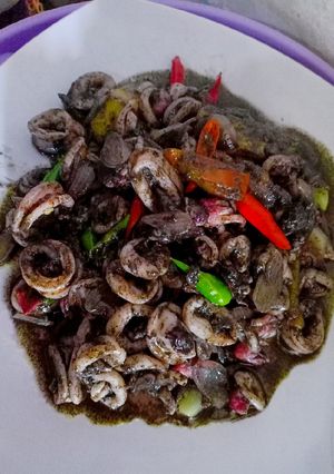 Foto resep Tumis cumi hitam