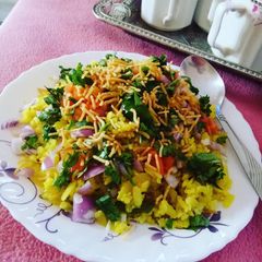 Kanda poha A picture of Kanda poha.