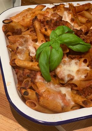A picture of Bolognaise Pasta Bake.
