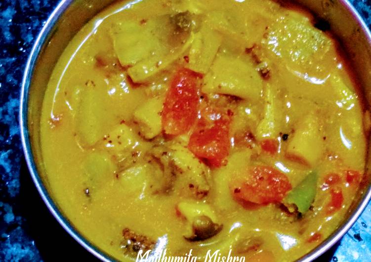 Chhatu Besara (Mushrooms in mustard gravy)