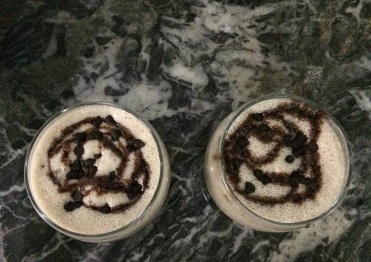 Easiest Way to Make Any-night-of-the-week Cappuccino flavour Chocolate custard shake