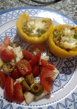 Una foto de Canastitas de polenta súper sanas