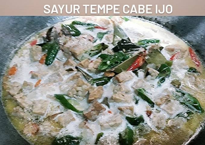 Cara Gampang Menyiapkan Sayur tempe cabe ijo yang Lezat