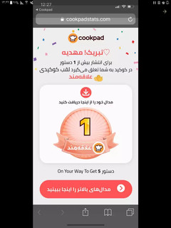 عکسی از دستور اولین مدالم