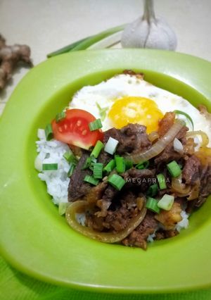 Foto resep Rice beef bowl