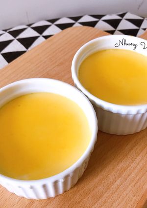 Hình của món Bánh Flan Nướng Nồi Chiên Không Dầu.